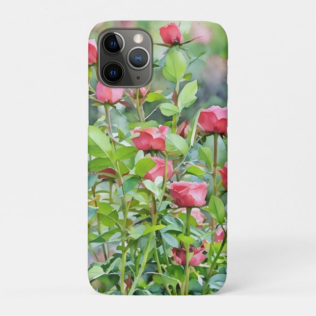 Para iPhone 11 Pro Capa de telefone de Rosas de jardim (Verso)