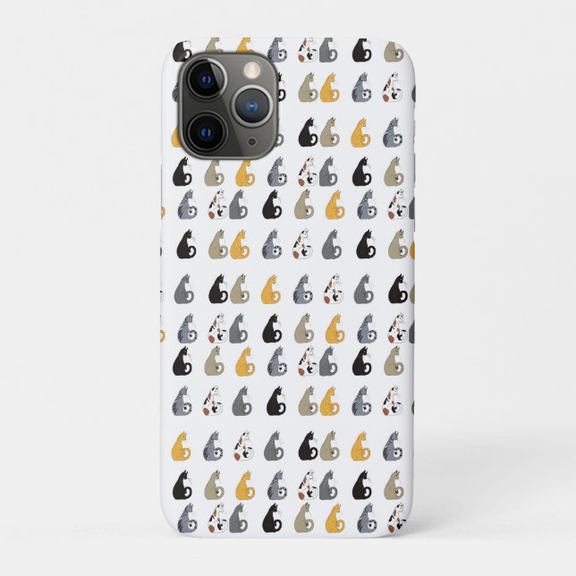 Para iPhone 11 Pro Capa de telefone Kitty Cats (Verso)
