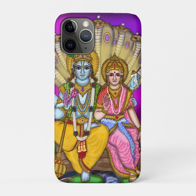 Para iPhone 11 Pro Capa de Telefone Lakshmi Narayan (Verso)