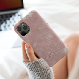 Para iPhone 11 Pro Dourada Capa de telefone de mármore das palmas mod