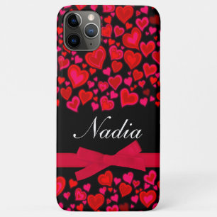 Para iPhone 11 Pro Max Capa de ipod conhecida cor-de-rosa da fita dos