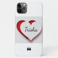 Capa de telefone celular - Coração Branco com HAMb