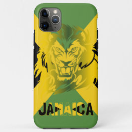 Para iPhone 11 Pro Max Capa de telefone do Leão de Bandeira jamaicano