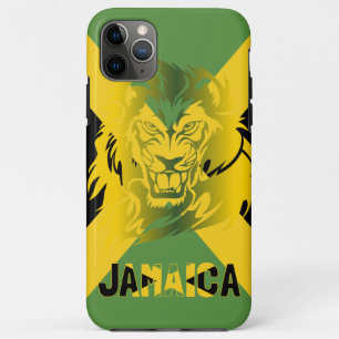 Para iPhone 11 Pro Max Capa de telefone do Leão de Bandeira jamaicano