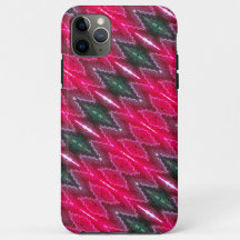 Capa de telefone - Padrão caleidoscópico vermelho