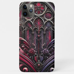 Para iPhone 11 Pro Max Capa de telefone Rosa da Catedral Gótica