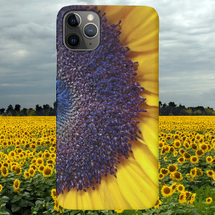 Para iPhone 11 Pro Max Fecho De Girassol Mal Tem Capa de telefone