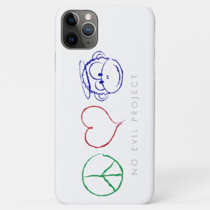 Para iPhone 11 Pro Max Paz, Amor, Capa de telefone de Macacos - Câmera G