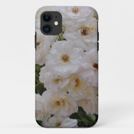 Para iPhone 11 Rosas brancas na Capa de telefone do Bloom