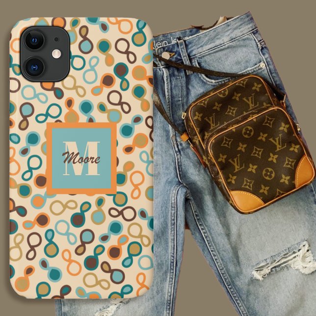 Para iPhone 11 Sala Híbrida - Capa de telefone Retroativa Escura (Hybrid Paisley – Dark Retro Phone Case)