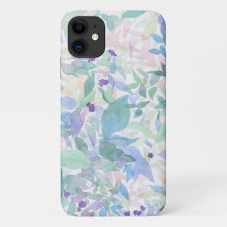 Para iPhone 11 Sombras da Capa de telefone Floral Azul