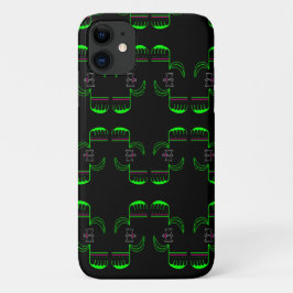Para iPhone 11 Venus Flytrap Patterno Mal Ali Capa de telefone