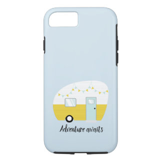 iPhone 8/ 7 A aventura espera a capa de telefone retro do