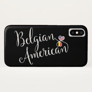 Para iPhone X Americano belga capa de telefone entrelaçada do