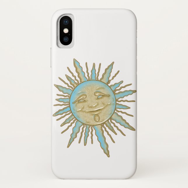 Para iPhone, Case-Mate Aztec Smiling Sun Face | CAPA DE TELEFONE (Verso)