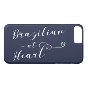 iPhone 8 Plus/7 Plus Brasil na Capa de telefone Móvel do Coração