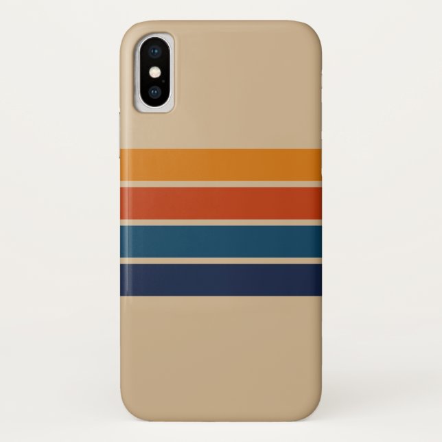 Para iPhone, Case-Mate Capa de iPhone X Retro dos Anos 70 (Verso)