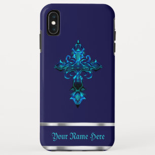 Capa Para iPhone Da Case-Mate Capa de iPhone XS Max Cruz Medieval Azul