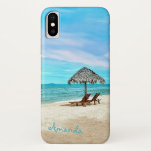 Para iPhone Da Case-Mate Capa de praia tropical personalizada