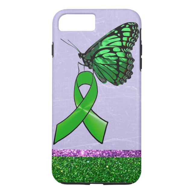 Para iPhone, Case-Mate Capa de telefone da doença de Lyme Borboleta Verde (Verso)