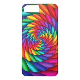 iPhone 8 Plus/7 Plus Capa de telefone da torção do túnel do arco-íris