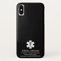 Capa de telefone de Alerta Médico Personalizado