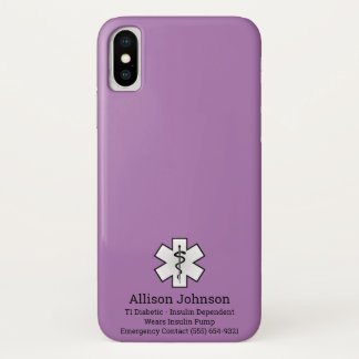 Para iPhone Da Case-Mate Capa de telefone de Alerta Médico Personalizado
