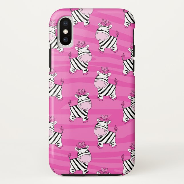 Para iPhone, Case-Mate Capa de telefone de Células Animais Cuecas-Zebra R (Verso)