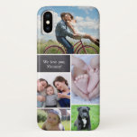 Capa Para iPhone Da Case-Mate Capa de telefone de colagem de fotos da mãe modern<br><div class="desc">Personalize esta capa de telefone para a mãe com sua foto favorita. Preencha a colagem de fotos que ela pode ver a cada dia. Incluir fotos das crianças, animais de estimação, cônjuge, toda a família.</div>