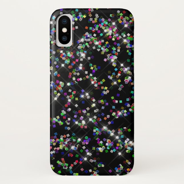 Para iPhone, Case-Mate Capa de telefone de Confetti Glitter Sparkly (Verso)