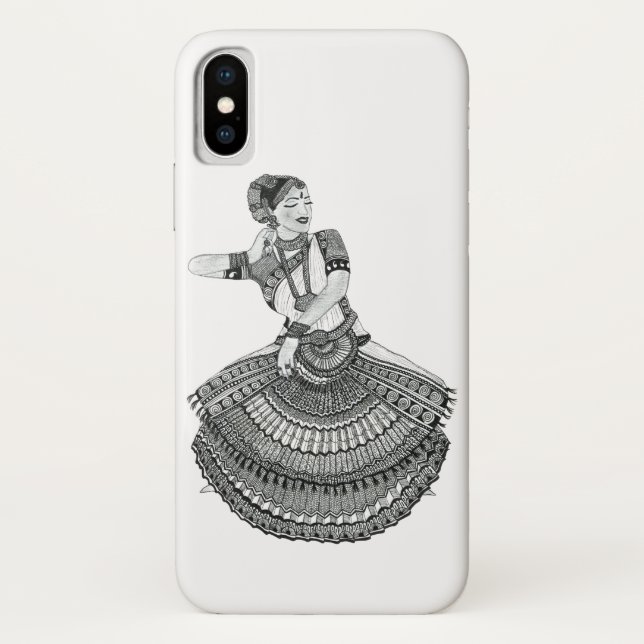 Para iPhone, Case-Mate Capa de telefone de dançarina de Bharatanatyam (Verso)