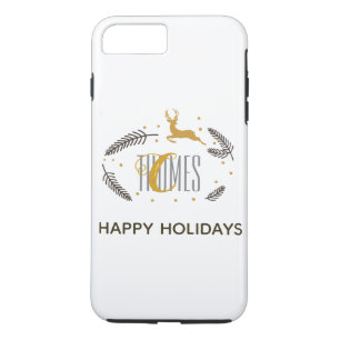iPhone 8 Plus/7 Plus Capa de telefone de Feriado do Monograma Trendy