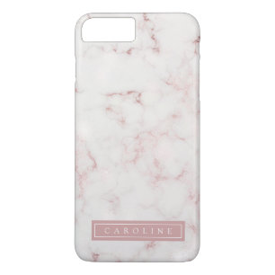 iPhone 8 Plus/7 Plus Capa de telefone de mármore Dourado rosado modern