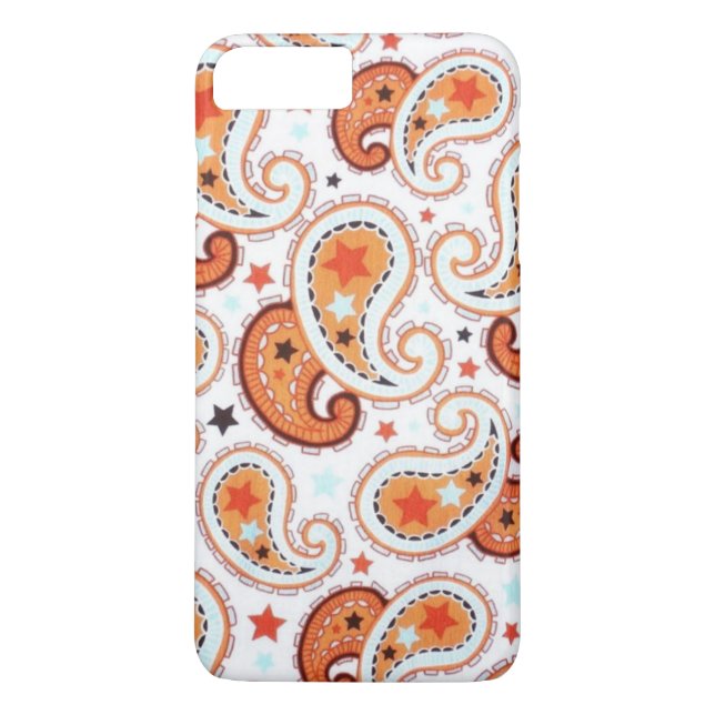 Para iPhone, Case-Mate Capa de telefone de Paisley Laranja (Verso)