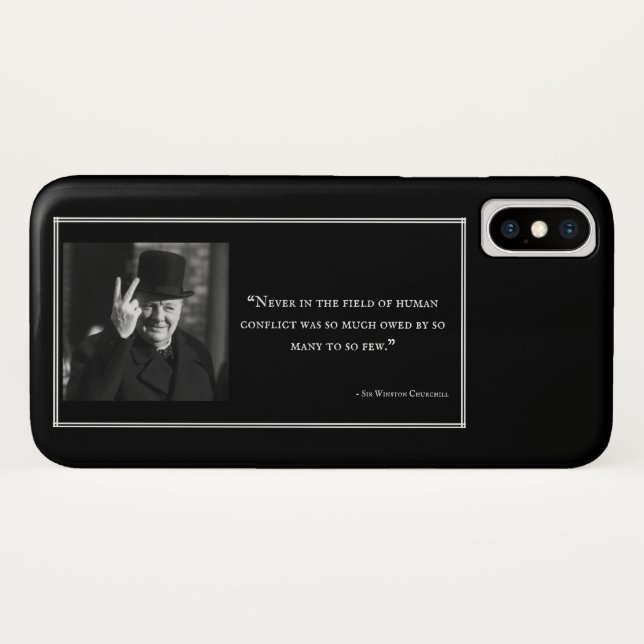 Para iPhone, Case-Mate Capa de telefone de Winston Churchill - citações (Verso (Horizontal))