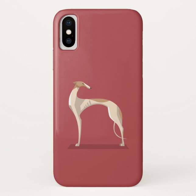 Para iPhone, Case-Mate Capa de telefone elegante do galgo (Verso)