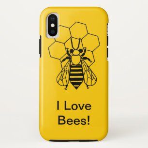 Para iPhone X capa de telefone - Eu Amo Abelhas