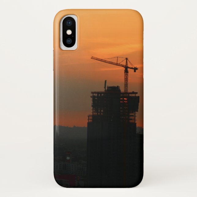 Para iPhone, Case-Mate Capa de telefone impressionante com a grua da torr (Verso)