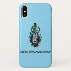 Capa Para iPhone Da Case-Mate Capa de telefone “Natureza Dentro da Pena” 🍃🪶✨