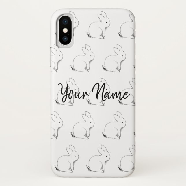 Para iPhone, Case-Mate Capa de telefone personalizada do coelho (Verso)