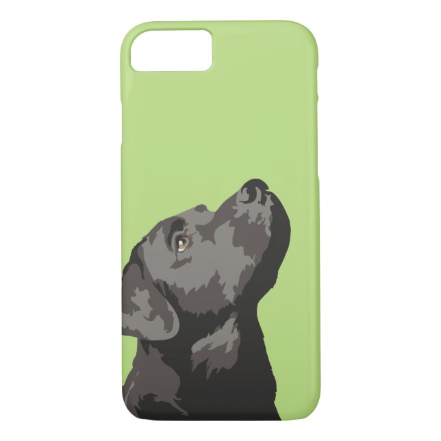 Para iPhone, Case-Mate Capa de telefone preta de Labrador (escolha sua (Verso)