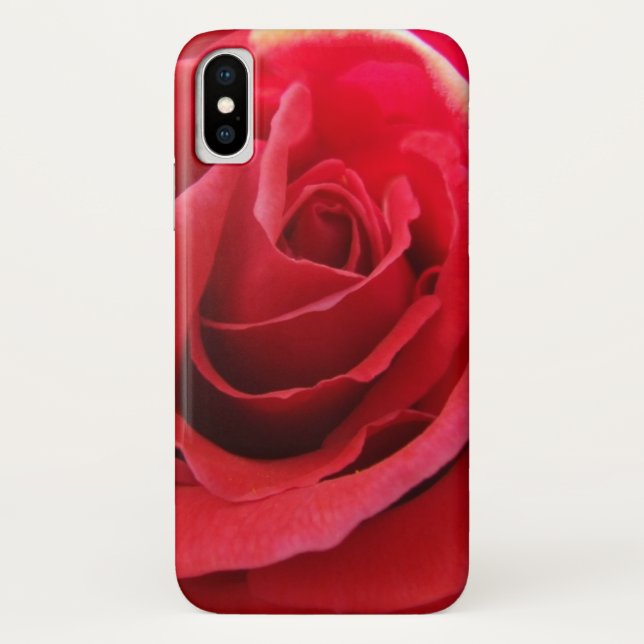Para iPhone, Case-Mate Capa de telefone rosa vermelha (Verso)