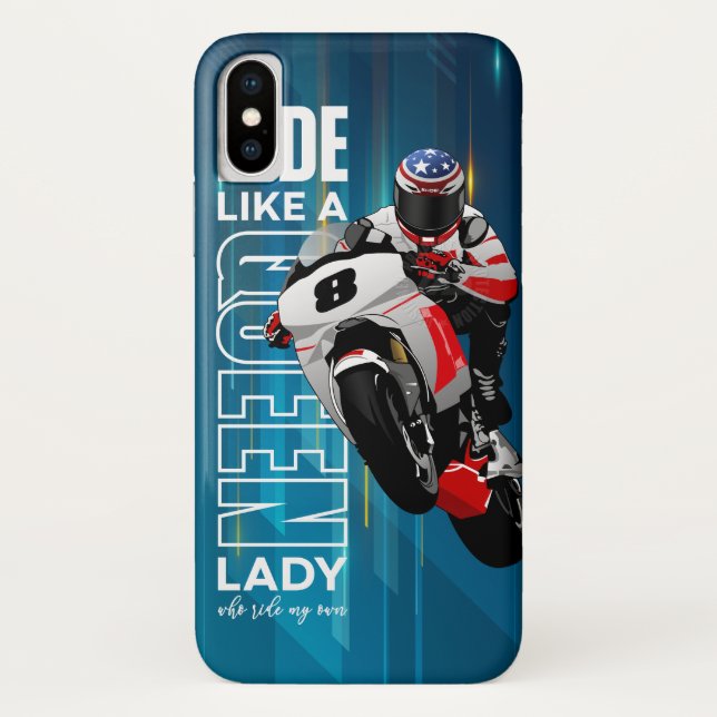 Para iPhone, Case-Mate Cavalgue Como uma Rainha | capa de iPhone X (Verso)