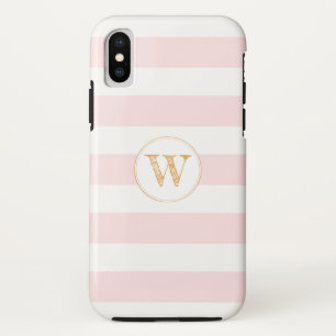 Para iPhone X Cora a capa de telefone Dourado cor-de-rosa do