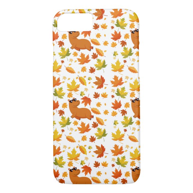 Para iPhone, Case-Mate Cute Capybara e Autumn deixam Capa de telefone (Verso)