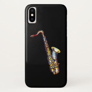 Para iPhone Da Case-Mate Dourada aquarela saxofônica na Capa de telefone p