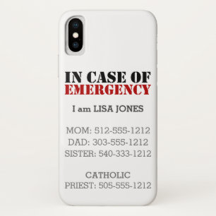 Para iPhone Da Case-Mate Em caso de urgência capa de telefone