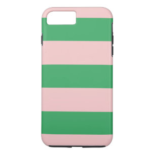 iPhone 8 Plus/7 Plus Faixa horizontal rosa e verde Qualquer Capa de tel
