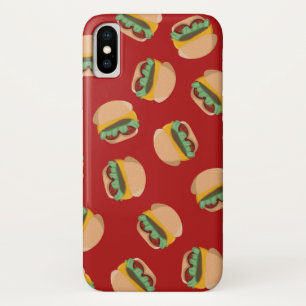 Para iPhone Da Case-Mate Hamburgueres na capa de telefone vermelha