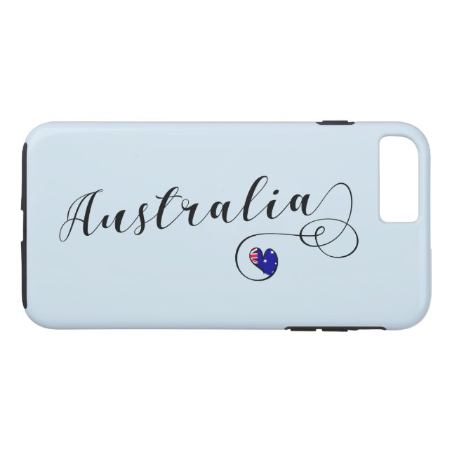 Para iPhone, Case-Mate Heart Austrália Cell Capa de telefone, australiano (Verso (Horizontal))